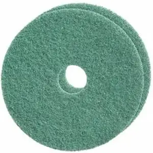Diversey DVO D5954962 - TASKI Twister Diamond Floor Pads - 14" Width20" Length - Cleaning, Polishing, Floor - Stone Floor - Green - 2 / Pack