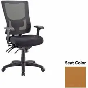 Lorell LLR 6200030 - Multifunctional Mesh High-back Exec. Chair - Canyon Nutmeg Seat - Mesh Back