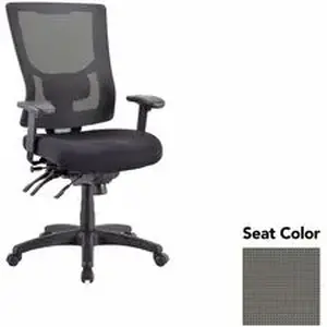 Lorell LLR 6200032 - Multifunctional Mesh High-back Exec. Chair - Expo Fog Seat - Mesh Back
