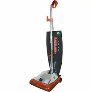 Vacuum America Clean VAC P103 - V.A.C. Upright Vacuum with HEPA Filtration - 870 W Motor - Bagged - Brushroll - 12" Cleaning Width - Carpet - 50 ft Cable Length - HEPA - Black, Red