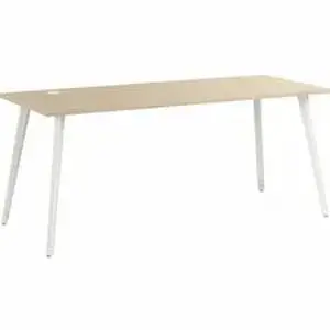 Bush Industries BSH VSD172NE - Bush Business Furniture Vista Office Furniture Collection - Material: Thermofused Laminate (TFL), Steel, Plastic, Metal, Engineered Wood, Melamine - Finish: Natural Elm - Long Lasting, Durable, Scratch Resistant, Stain Resistant, Damage Resistant, Wire Management Channel, Grommet, Cable Management, Adjustable Leveler, USB Connection - For Computer, Office