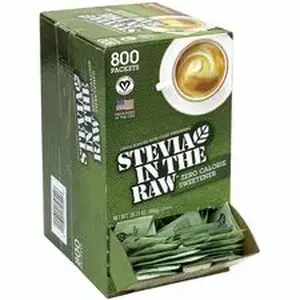 Green Rabbit GRR 22000441 - Stevia in the Raw Sweetener - Stevia Flavor - Natural Sweetener - 800/Bag - 1 / Carton