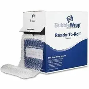 Sealed Air Corporation SEL 100027743 - Sealed Air Multipurpose BubbleWrap with Dispenser - 24" Width x 175 ft Length x 100 mil Thickness - Cushioned, Lightweight, Perforated, Dispenser, Reusable, Recyclable - Natural - 8 / Carton