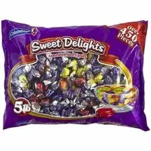Green Rabbit GRR 20900248 - Fancy Filled Hard Candies - Fruit, Apple, Grape, Orange, Pineapple, Strawberry - Individually Wrapped - 5 lb - 420 Pieces - 1 / Carton