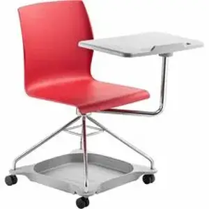 National Public Seating Corp. NPS COGO40 - National Public Seating CoGo Mobile Tablet Chair - Red Seat Color - Fiberglass Reinforced Polypropylene Seat Material - Steel Frame Material - Four-legged Base - 1 Each