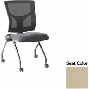 Lorell LLR 6202045 - Conjure Mesh Training Chairs - Forte Pumice Polyurethane Foam Seat - Mesh Back - 2 / Carton
