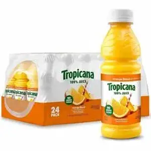 Pepsico QKR 20686 - Tropicana Bottled Juice - 10 fl oz (296 mL) - Orange, Apple - 24 / Carton