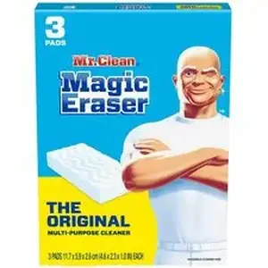 Procter & Gamble PGC 79008CT - Mr. Clean Magic Erasers - For Multipurpose, Multi Surface - Pad - Recommended For: Grime Remover, Dirt Remover, Permanent Marker Remover, Stain Remover, Scuff Mark Remover - Sturdy, Built-In Scrubber, Strong - Blue - 12 / Carton