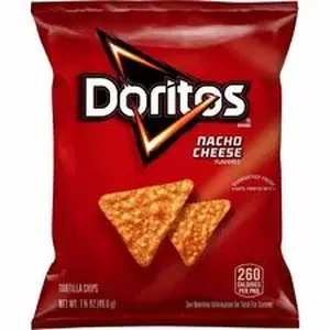 Pepsico LAY 44375 - Doritos Nacho Cheese Tortilla Chips - Nacho Cheese - 1.75 oz - 64 / Carton