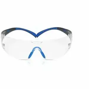 3m MMM SF401SGAFBLU - SecureFit Protective Eyewear - Recommended for: Outdoor, Chemical, Assembly, Automotive, Aviation, Food & Beverage, Machine Operation, Machining, Masonry, Facility Maintenance, Manufacturing, ... - Eye, Fog, Impact, UVA, UVB, Debris, UVC, Ultraviolet Protection - Polycarbonate, Plastic - Blue, Black, Gray - Clear Lens - Blue, Gray, Black Frame - Anti-fog, Impact Resistant, Self Adjustable, Snug Fit, Removable, Comfortable, Padded, Scratch Resistant, Anti-scratch, Nose Bridge, Soft, ...