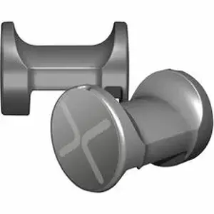 Ghent Manufacturing, Inc GHE NEX004XP - Ghent X-Pegs Wall Mount for Whiteboard - Gray - 4 Pair - Thermoplastic
