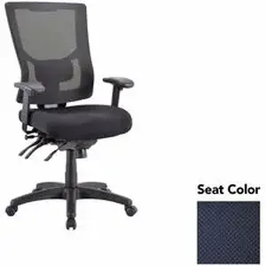 Lorell LLR 6200066 - Multifunctional Mesh High-back Exec. Chair - Perfection Navy Seat - Mesh Back