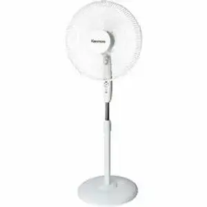 Equity ESM KM60035WH - ESM 12" Pedestal Fan - 3 Speed - Timer - White