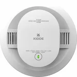 Carrier KID 21031502 - Kidde Combo Carbon Monoxide/Smoke Alarm - 85 dB - Audible, Visual - Surface Mount, Wall Mountable, Ceiling Mountable - Red, Green, Amber - White