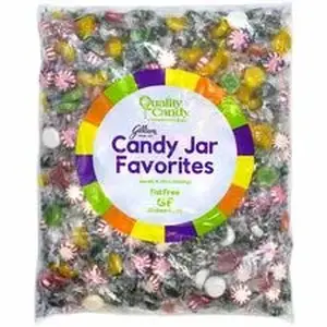 Green Rabbit GRR 21000052 - Candy Jar Assortment Bag - Mint, Starlight Peppermint, Chocolate, Pineapple, Butterscotch, Watermelon, Mango, Coconut - Individually Wrapped - 5 lb - 1 / Carton