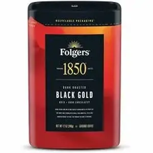 J.m. Smucker Co. FOL 12722CT - Folgers® Ground 1850 Black Gold Dark Roast Ground Coffee - Dark - Ground - Black Gold - 6 / Carton