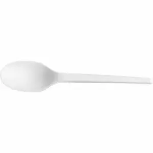 Vegware Ltd VEG VWSP65 - Vegware CPLA Cutlery - Spoon - Spoon - Crystallized Polylactic Acid (CPLA) - White - 1000 / Carton