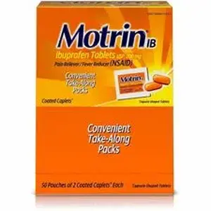 Johnson & Johnson JOJ 48152CT - Motrin Ibuprofen Pain Reliever - For Headache, Pain, Fever, Common Cold, Muscular Pain, Arthritis, Toothache, Backache, Menstrual Cramp - 12 / Carton