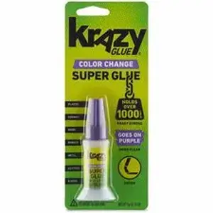 Toagosei America, Inc GWB KG98848R - Krazy Glue Super Glue - 0.18 oz - Purple - 1 Each