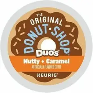 Keurig GMT 7476CT - The Donut Shop® K-Cup, Pod Duos Nutty + Caramel Coffee - Compatible with Keurig K-Cup Brewer - Medium - 24 K-Cup - K-Cup, Pod - Nutty + Caramel, Toasted Nut, Buttery Caramel - 4 / Carton