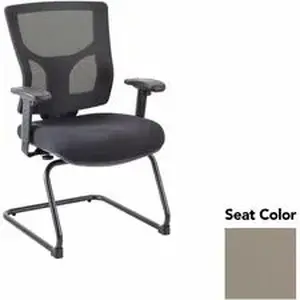 Lorell LLR 62009008 - Conjure Sled Base Guest Chair - Dillon Stratus Polyurethane Foam Seat - Mesh Back - Mid Back - Cantilever, Sled Base - Armrest - 1 Each