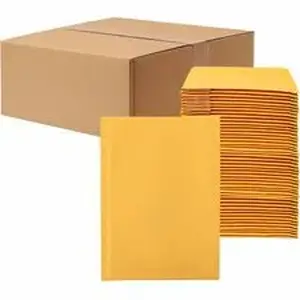 Central National Gottesman LDN XPLRKBM2 - Lindenmeyr Explorer Kraft Self-Seal Bubble Mailers - Bubble/Shipping - #2 - 8 1/2" Width x 12" Length - Self-sealing - Kraft - Kraft - 1 / Carton