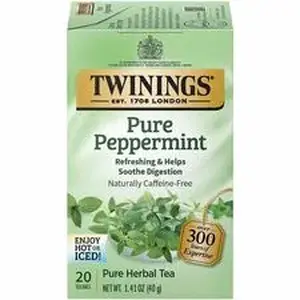 R Twining And Co Limited TWG F06337 - Twinings Pure Peppermint Tea Herbal Tea - Herbal Tea - Organic - 20 / Box