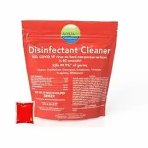 Diversey DVO 9321131 - Disinfectant Floor Cleaner (RED), 1x 100ea, 4/CT - For Floor, Hospital, Nursing Home, School, Hotel, Restaurant, Home, Institutional, Hard Surface, Nonporous Surface - Liquid - 0.82 oz (0.05 lb) - Recommended For: Germs Remover - Deodorize, Virucidal, Fungicide, Mildewstatic, Disinfectant - Red - 4 / Carton
