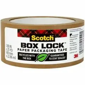 3m MMM 7850238GCEA - Scotch Box Lock Packaging Tape Refill - Brown - Split Resistant, Tear Resistant - For Packaging, Box, Cardboard - 1 Each