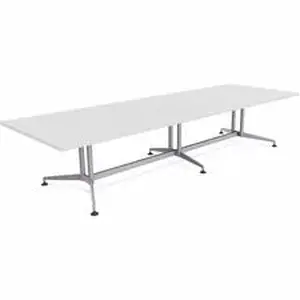 Specialt SCT ZCON58MSDW2 - Special-T ZIA Series Conference Tables Collection - Rectangle Top - Powder Coated Double Column Base x 10 ft Table Top Width x 48" Table Top Depth - 29" Height - Conference Room, Meeting - White