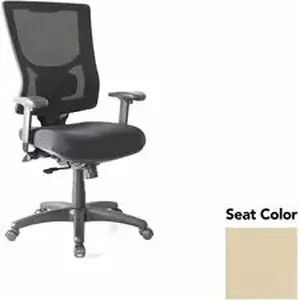 Lorell LLR 62015007 - Conjure High-Back Office Chair - Dillon Buff Seat - Mesh Back