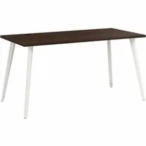 Bush Industries BSH VSD160BW - Bush Business Furniture Vista Office Furniture Collection - Material: Thermofused Laminate (TFL), Steel, Plastic, Metal, Engineered Wood, Melamine - Finish: Black Walnut - Long Lasting, Durable, Scratch Resistant, Stain Resistant, Damage Resistant, Wire Management Channel, Grommet, Cable Management, Adjustable Leveler, USB Connection - For Computer, Office