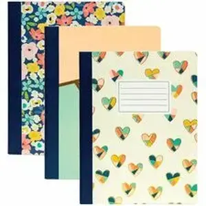 Pukka Pads 2000, Ltd PKP 9096CD - Pukka Pads 3 Pack Composition Books - 140 Pages - Stitched - College Ruled Front Ruling - 0.31" Ruled - 80 g/m² Grammage - 9 3/4" x 7 1/2" Sheet Size - Assorted Cover - 3 / Pack