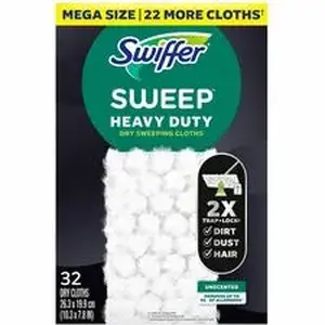 Procter & Gamble PGC 77198 - Swiffer HvyDty MS Sweep Cloths - Heavy Duty - Black - 32 / Box
