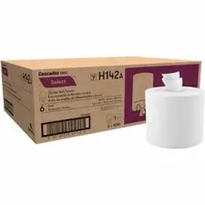 Cascades CSD H142 - PRO Select Centerpull Hand Towels - 1 Ply - 7.30" x 10" - 1080 Sheets/Roll - 7.75" Roll Diameter - 2.25" Core - White - Fiber - 6 / Carton