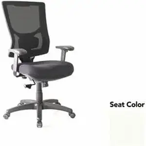 Lorell LLR 62018103 - Conjure High-Back Swivel/Tilt Office Chair - Dillon Snow Polyurethane Foam Seat - Mesh Back