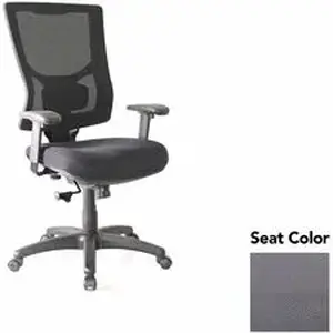 Lorell LLR 62018101 - Conjure High-Back Swivel/Tilt Office Chair - Canyon Carbon Polyurethane Foam Seat - Mesh Back