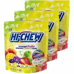 Green Rabbit GRR 20902502 - Hi-Chew Fruit Chews - Strawberry, Green Apple, Mango, Grape - Individually Wrapped - 12.70 oz - 3 /Bag - 1 / Carton