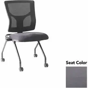 Lorell LLR 62020101 - Conjure Mesh Training Chairs - Canyon Carbon Polyurethane Foam Seat - Mesh Back - 2 / Carton