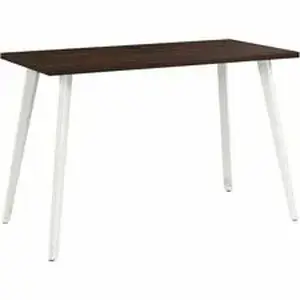 Bush Industries BSH VSD148BW - Bush Business Furniture Vista Office Furniture Collection - Material: Thermofused Laminate (TFL), Steel, Plastic, Metal, Engineered Wood, Melamine - Finish: Black Walnut - Long Lasting, Durable, Scratch Resistant, Stain Resistant, Damage Resistant, Wire Management Channel, Grommet, Cable Management, Adjustable Leveler - For Computer, Office