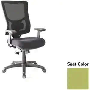 Lorell LLR 62018009 - Conjure High-Back Swivel/Tilt Office Chair - Dillon Apple Green Polyurethane Foam Seat - Mesh Back