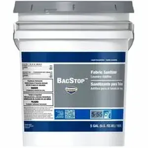 Procter & Gamble PGC 00011 - BacStop Fabric Sanitizer - For Fabric, Healthcare, Laundry, Garment - Concentrate - Liquid - 640 fl oz (20 quart) - Recommended For: Bacteria Remover, Odor Remover - Alkylphenols-free, Benzene-free, Lead-free, Mercury-free, Cadmium-free, PVC Free, PAHs-free, PCBs-free, Phthalate-free, Triclosan-free, BPA-free, ... - White - 1 Carton