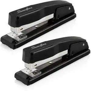 Acco Brands SWI 44401AZ - Swingline Commercial Desk Stapler - Staples Upto 20 Sheet - Holds Upto 210 Staple - Full Strip - Black - Metal - 2 / Pack
