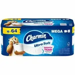 Procter & Gamble PGC 19266 - Charmin Ultra Soft Bathroom Tissue - 2 Ply - Mega - 208 Sheets/Roll - 4" Roll Diameter - 1 1/2" Core - Diamond Weave Texture - White - 1 Carton