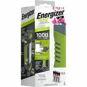 Energizer EVE ENYPWL31 - Pro Series Area Light - LED - 1000 lm Lumen - Battery Rechargeable - Battery - Water Proof, Dust Proof - Gray, Green - 1 Each