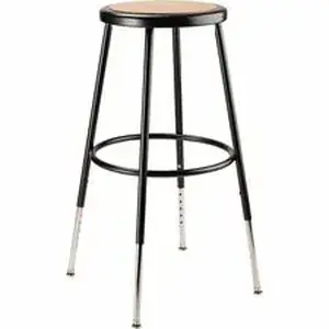 National Public Seating Corp. NPS 6224H10 - National Public Seating 6200 Series Heavy-Duty Stools - Masonite Seat Color - Masonite Seat Material - Black Frame Color - Steel Frame Material - Four-legged Base - Black - 1 Each
