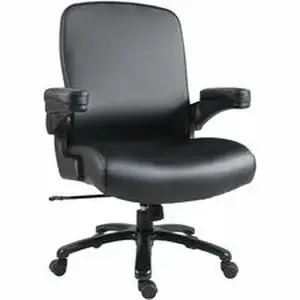 Lorell LLR 40221 - Chair - Black - Vinyl - Armrest
