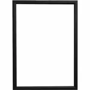 Deflecto DEF 690003B - Wall Mount Snap Frame - 19.13" x 25.25" Frame Size - Holds 18" x 24" Insert - Wall Mountable - Landscape, Portrait - Lightweight, Front Loading, Anti-glare - Aluminum, Plastic - Black - 1 Each
