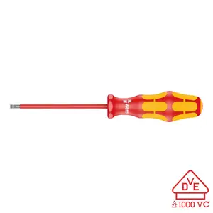 Wera 05006121001 - Kraftform Plus VDE 160i Insulated Slotted Screwdriver