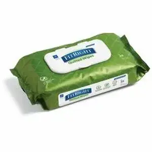 Medline Industries Inc MII MSC263625 - FitRight Aloe Quilted Wet Wipes Soft Pack Fragrance Free 48/Pack 12Ct - 8" Width x 12" Length - quilted textured - White - 12 / Carton